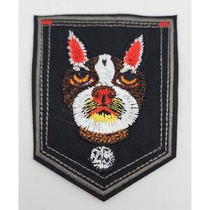 PITBULL DOG EMBROIDERED POCKET PATCH‎